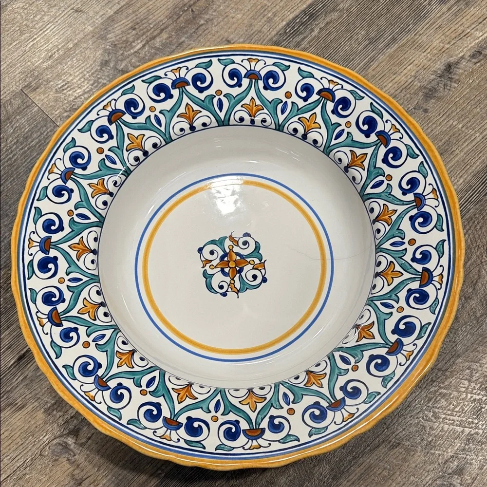 Williams Sonoma Savona 14 in Ceramic Pasta/Salad Bowl EUC